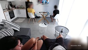 Psst! Football evening escalates in double sperm frenzy