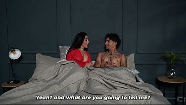 Big-assed stepmother seeks in her stepson the companionship her husband never gives her