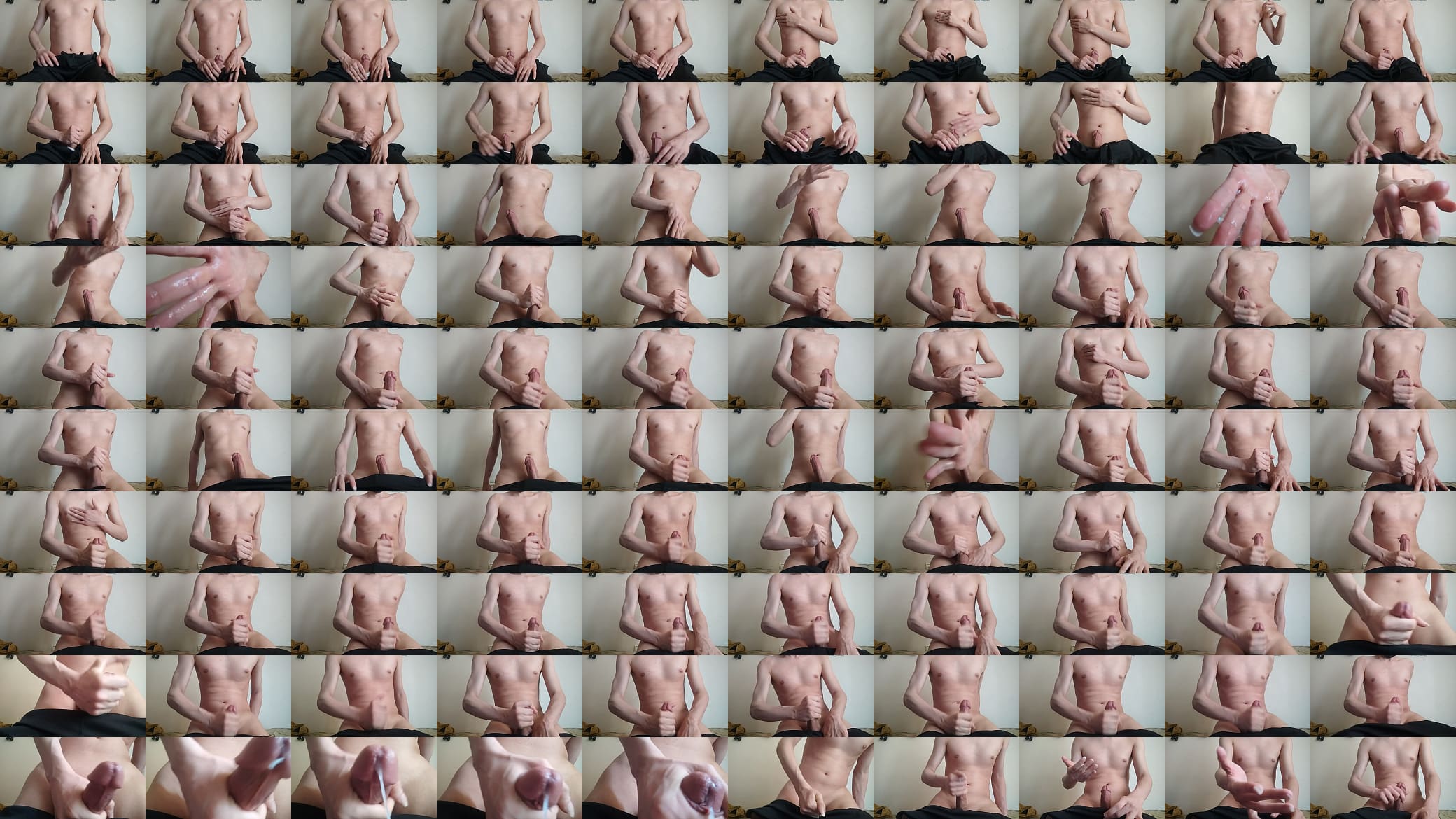 horny femboy jerk off and cum on camera 预览图
