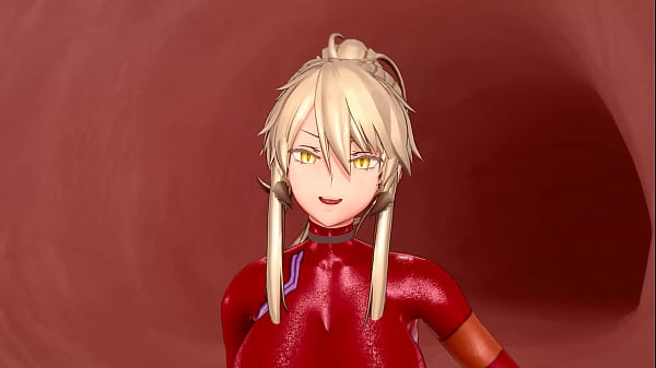 Red Suit Lady MMD Hot 3 min