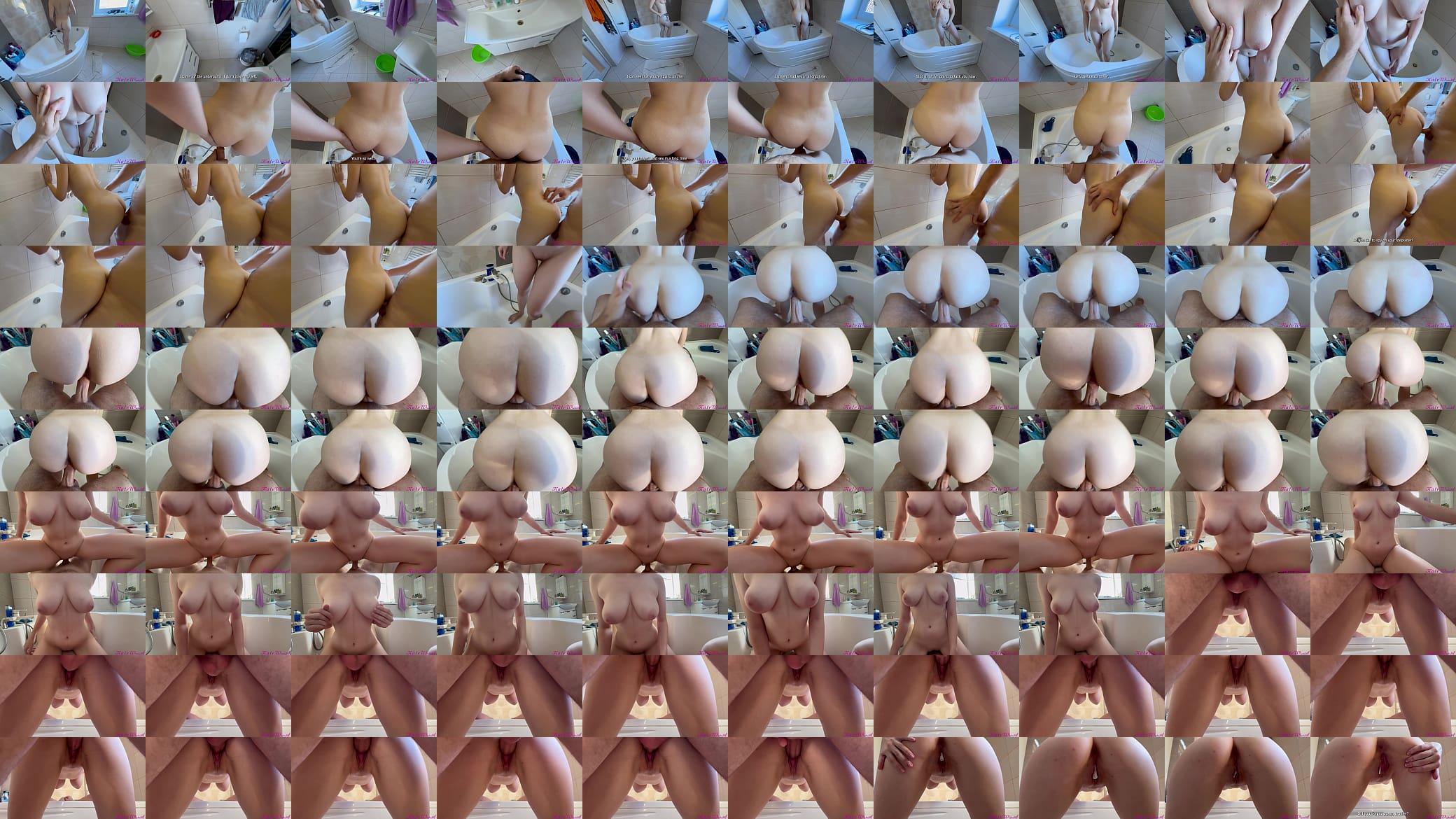 Big-breasted stepsister was washing while stepbrother was spying on her 预览图
