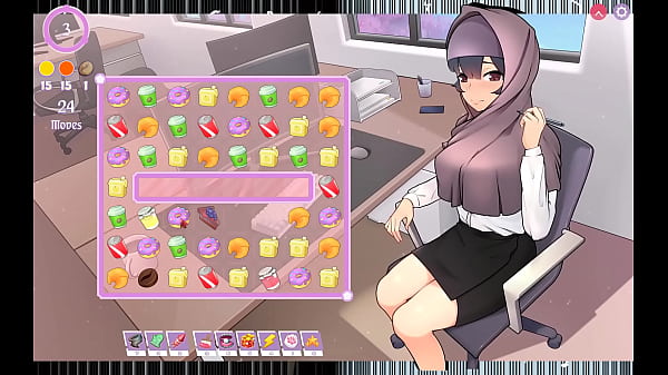 Tsundere Milfin [ HENTAI Game PornPlay ] Ep.6 my boss is teasing me with her massive tits getting our of the perfect cleavage
