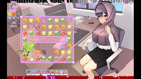 Tsundere Milfin [ HENTAI Game PornPlay ] Ep.6 my boss is teasing me with her massive tits getting our of the perfect cleavage