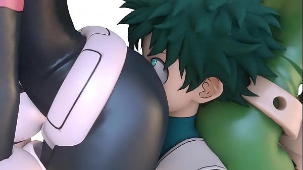 Izuku Midoriya oliendo culos