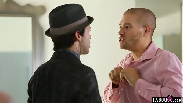 Stepbrothers DP fuck their new dumb MILF stepmom