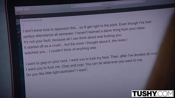 TUSHY Thicc student won't stop until she is gaped by her teacher