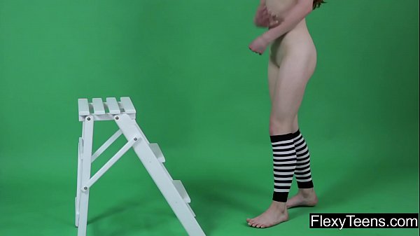 Anna Mostik shows gymnastics