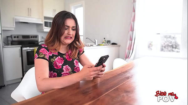 Blow Me POV - A Small Babe is Sucking Strongly her Step-Daddy.