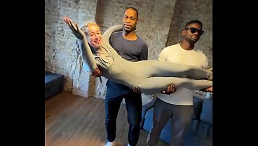 BTS Extreme Anal DAP 3Some – Tattooed Girl Destroyed by Two Huge Black Cocks