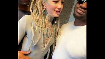 BTS Extreme Anal DAP 3Some &ndash; Tattooed Girl Destroyed by Two Huge Black Cocks