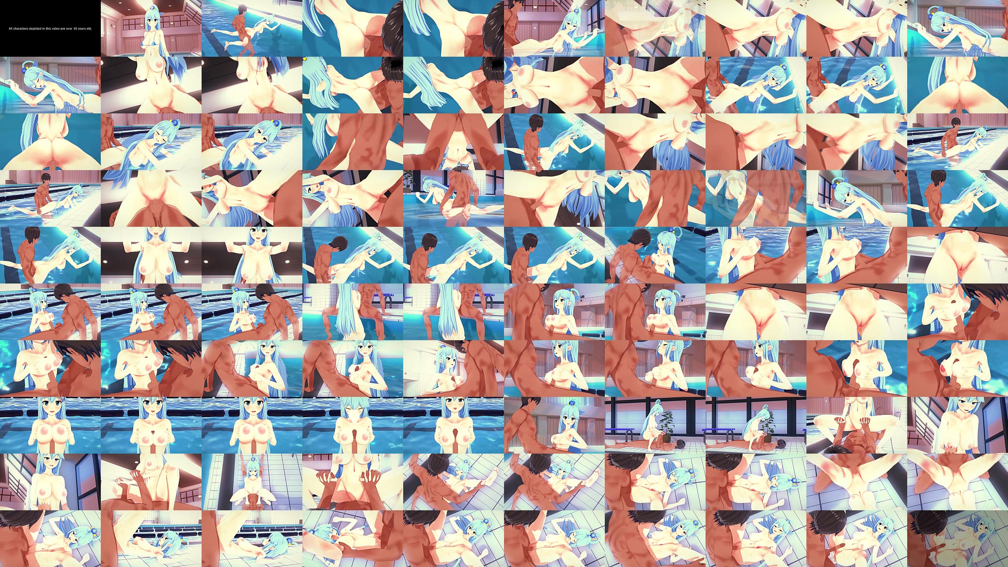 Konosuba - Aqua paizuri and sex with a creampie 预览图