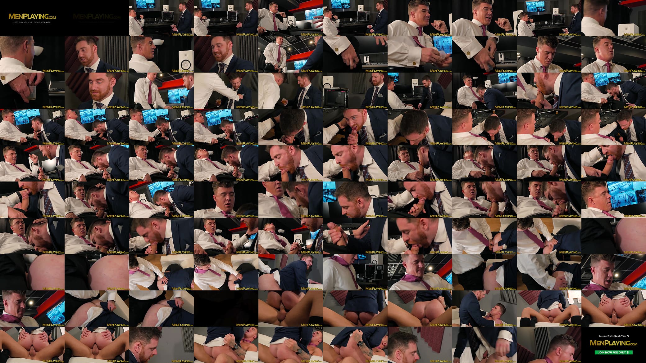 Businessman receives a wet blowjob before fucking his man 预览图