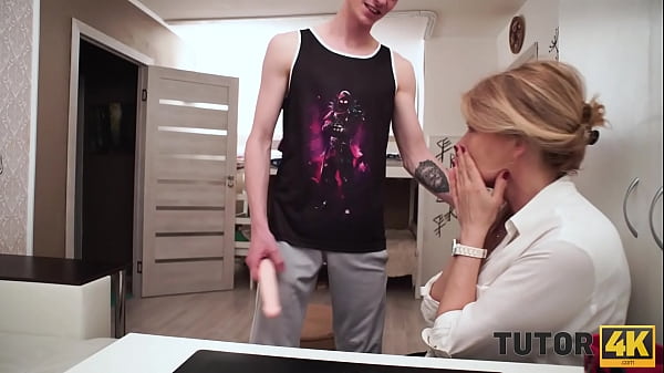 TUTOR4K. Cunning disciple uses tea to seduce and fuck experienced tutor
