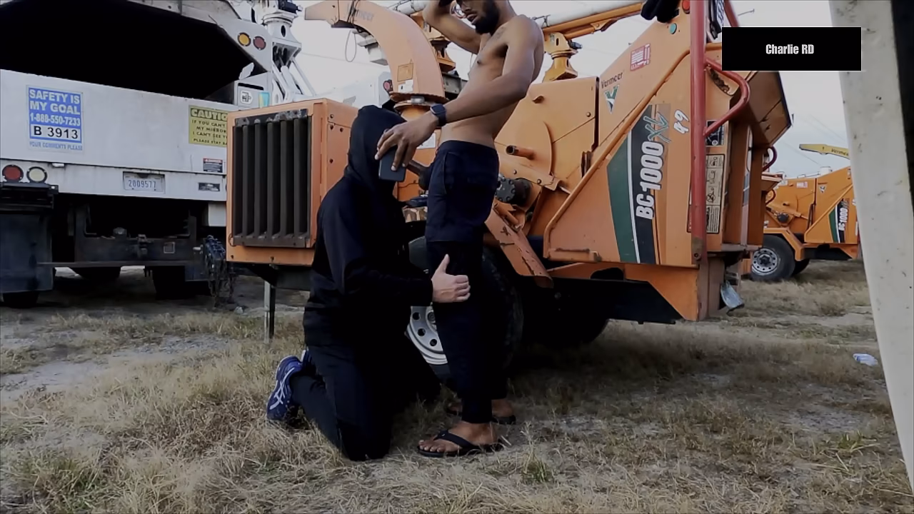 Getting my cock deepthroated by my coworker after work