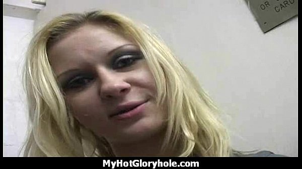 Horny Lady Enjoys Gloryhole Cocksucking Interracial 23