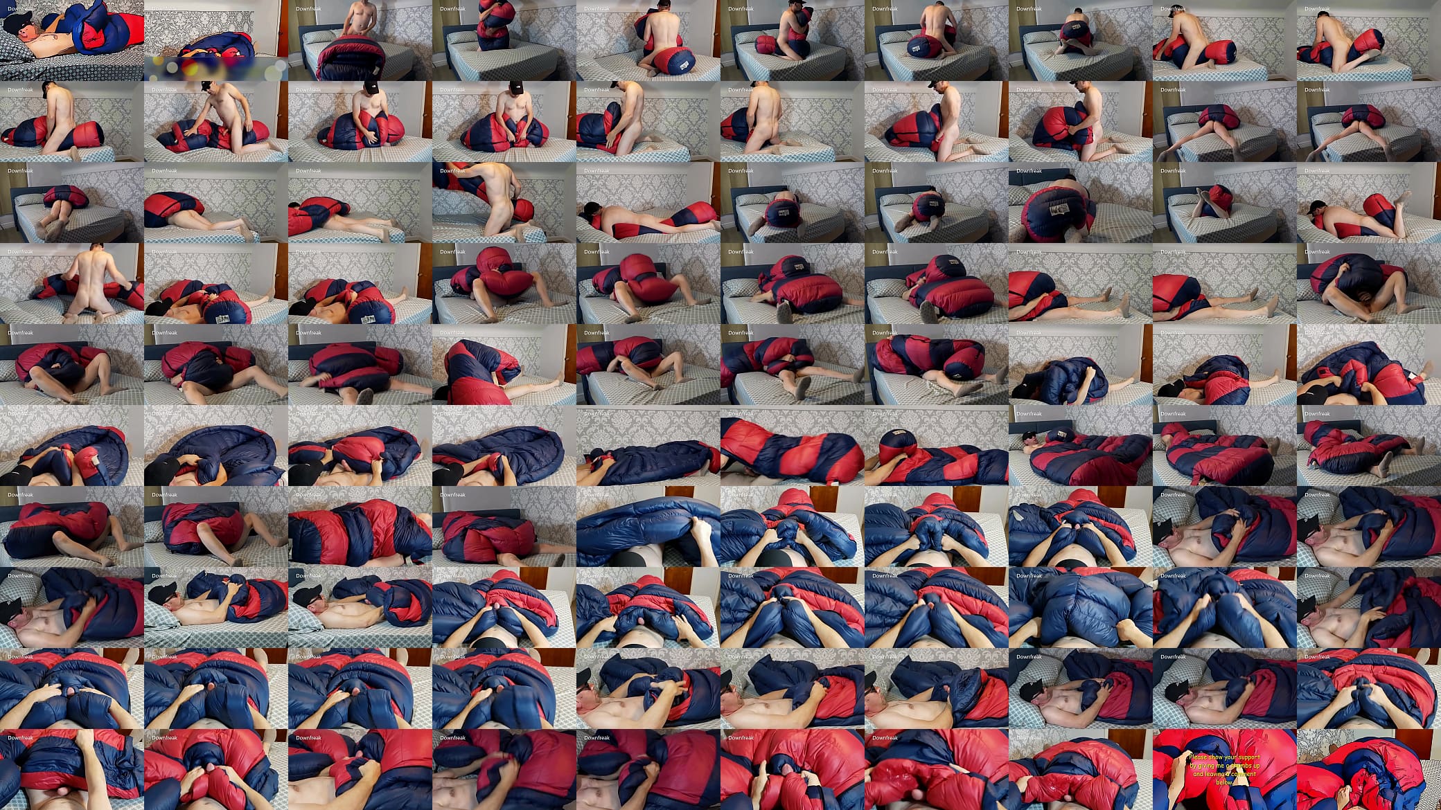 Long Version 28min. Humping My Favourite Down sleeingbag. Down Jacket Fetish 预览图