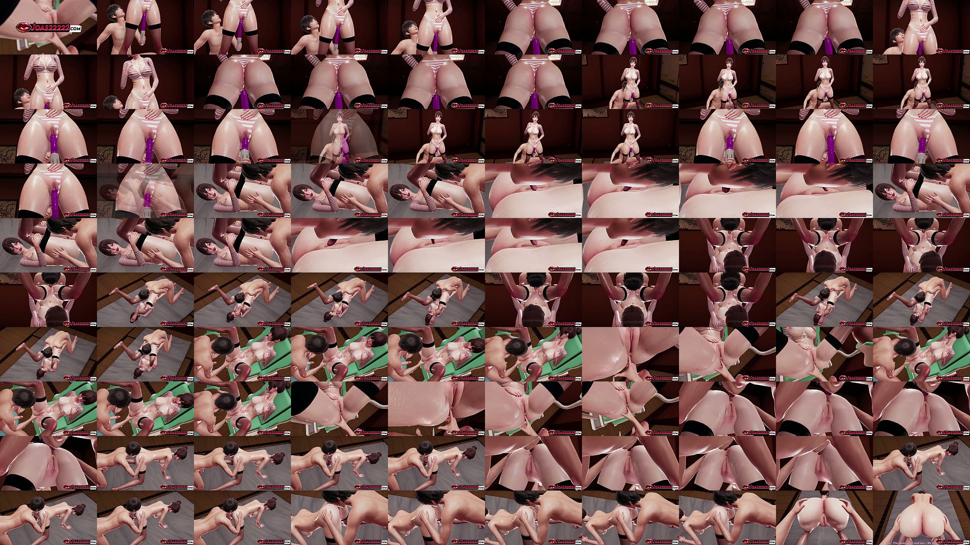 Japanese Girl Xin in Nylon Stockings Masturbates Standing with a Dildo Until Moaning Wildly, Then Gets Piledriver Pussy Licking and Ass Fingering/Licking That Forces a Massive Squirt &ndash; Uncensored 3D Hentai 预览图