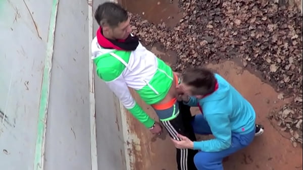 1655 ROMAIN fucked outdoor at nigt by scally bo...