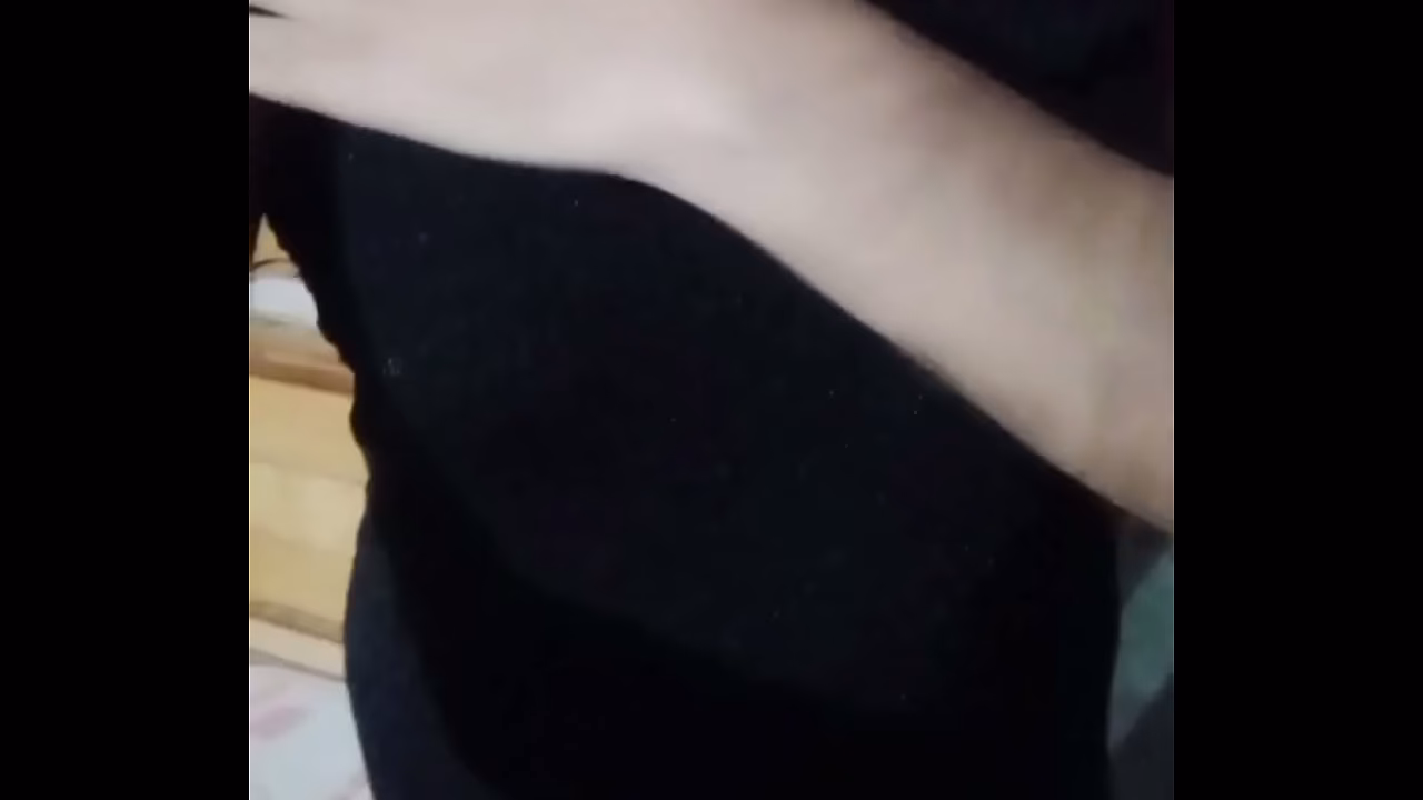 Indian gay Crossdresser Bottom Gaurisissy feeling horny in black dress real homemade sex