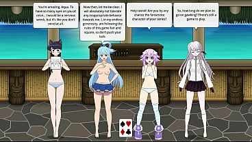 Adult Cosplayers Slow Strip During Private Game - Hentai