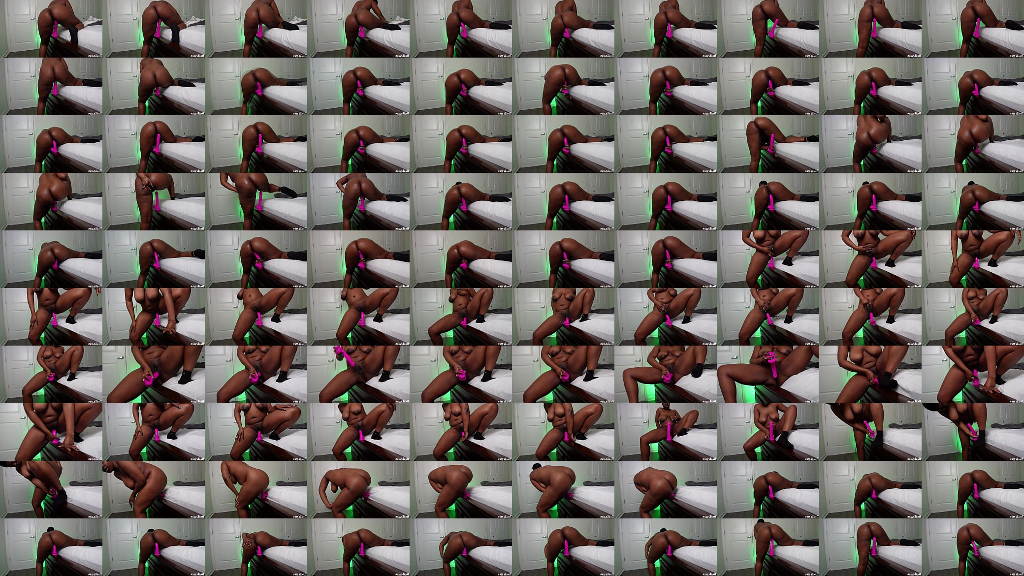 Hot Black Girl Miss Sitwell Cum From Riding Her Dildo 预览图