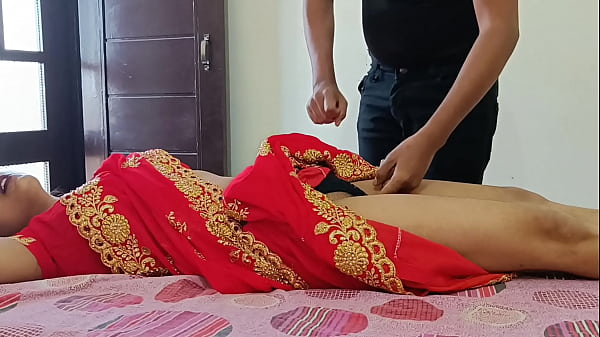 Download Video - Newly married hot indian desi village aunty was fucking hard with step-son on clear Hindi audio