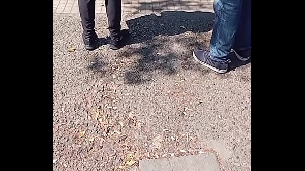 Hot Chubby Girl at the Bus Stop