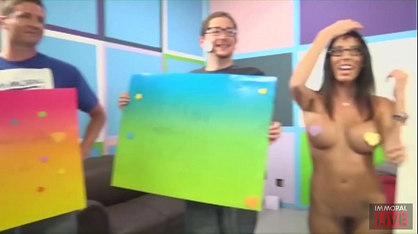 FUN LOVING FAT GUY BANGS FOUR PORN STARS in FUCK A FAN!