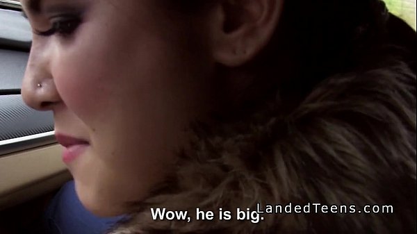 Czech stranded teen sucks strangers dick in his car