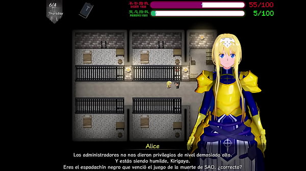 Download Video - Sao Ntr Online 2&colon; Asuna es manoseada por el gordo de inoda Parte 2 Esp