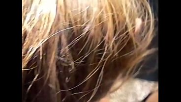 Stepbrother gives me a huge load in my mouth and covers me in cum; lots of sucking on his big cock.