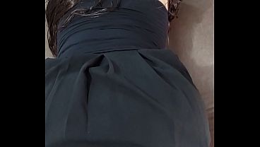 I saw my stepsister in a miniskirt and couldn't resist rubbing against her panties until I stained them (Short)