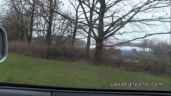 Beautiful stranded teen banged pov in the car