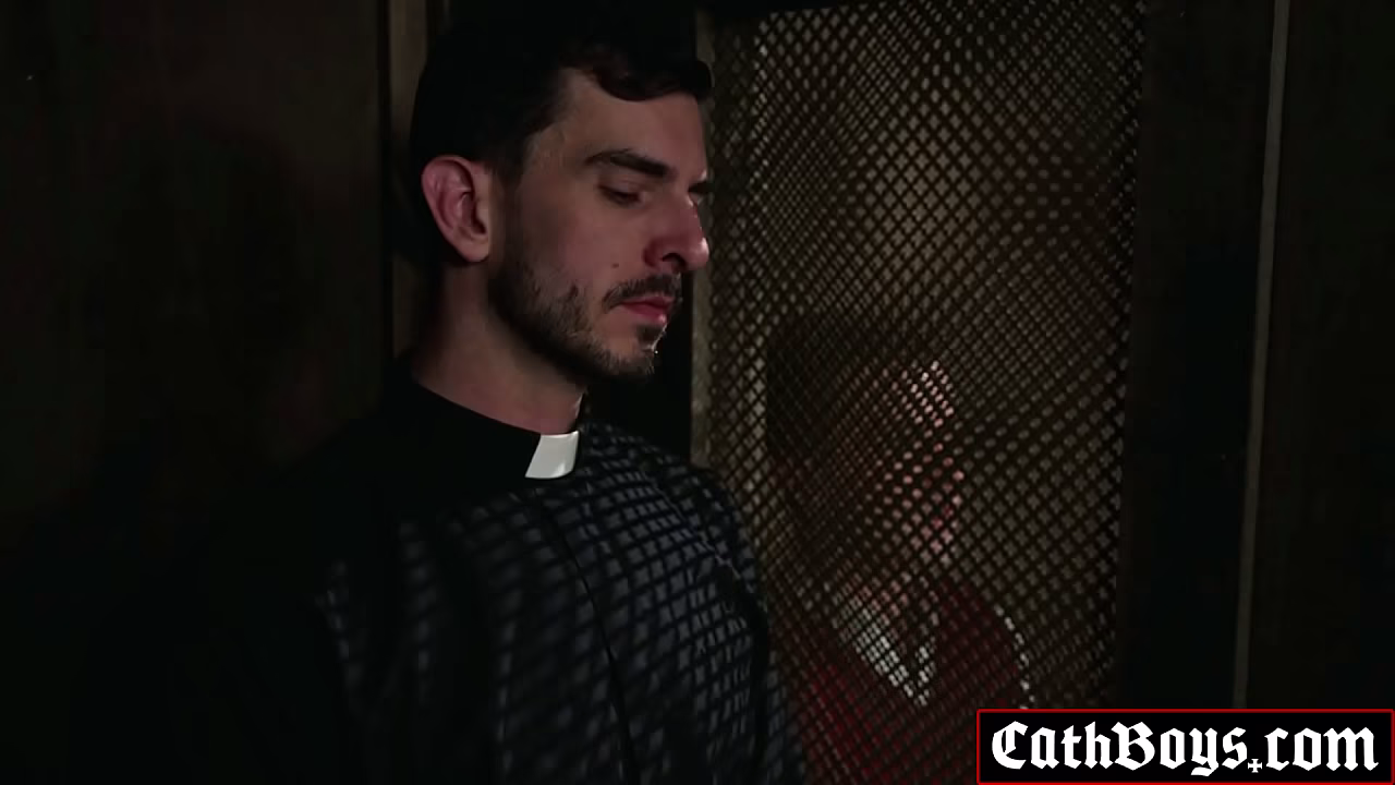 This priest is so COOKED! When it becomes widely known what this priest Guy Spencer is doing in the confessional booth! He anal fucks confessing twinks!