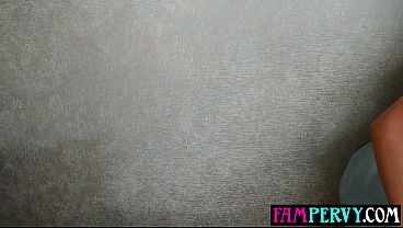 Horny stepbro grabs teen stepsisters attention with his big dick