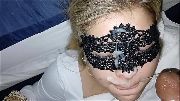 Pretty young petite tatted white girl let's me cum on her face after a quick blowjob