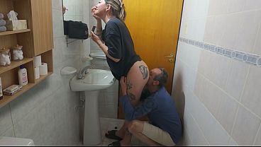 My wife almost caught me fucking my step brother's wife in the bathroom