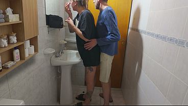 My wife almost caught me fucking my step brother's wife in the bathroom