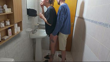 My wife almost caught me fucking my step brother's wife in the bathroom