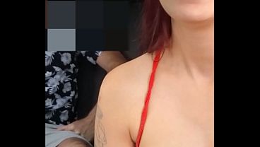Fanny, a rideshare driver, picked up a passenger with a hard-on from behind!