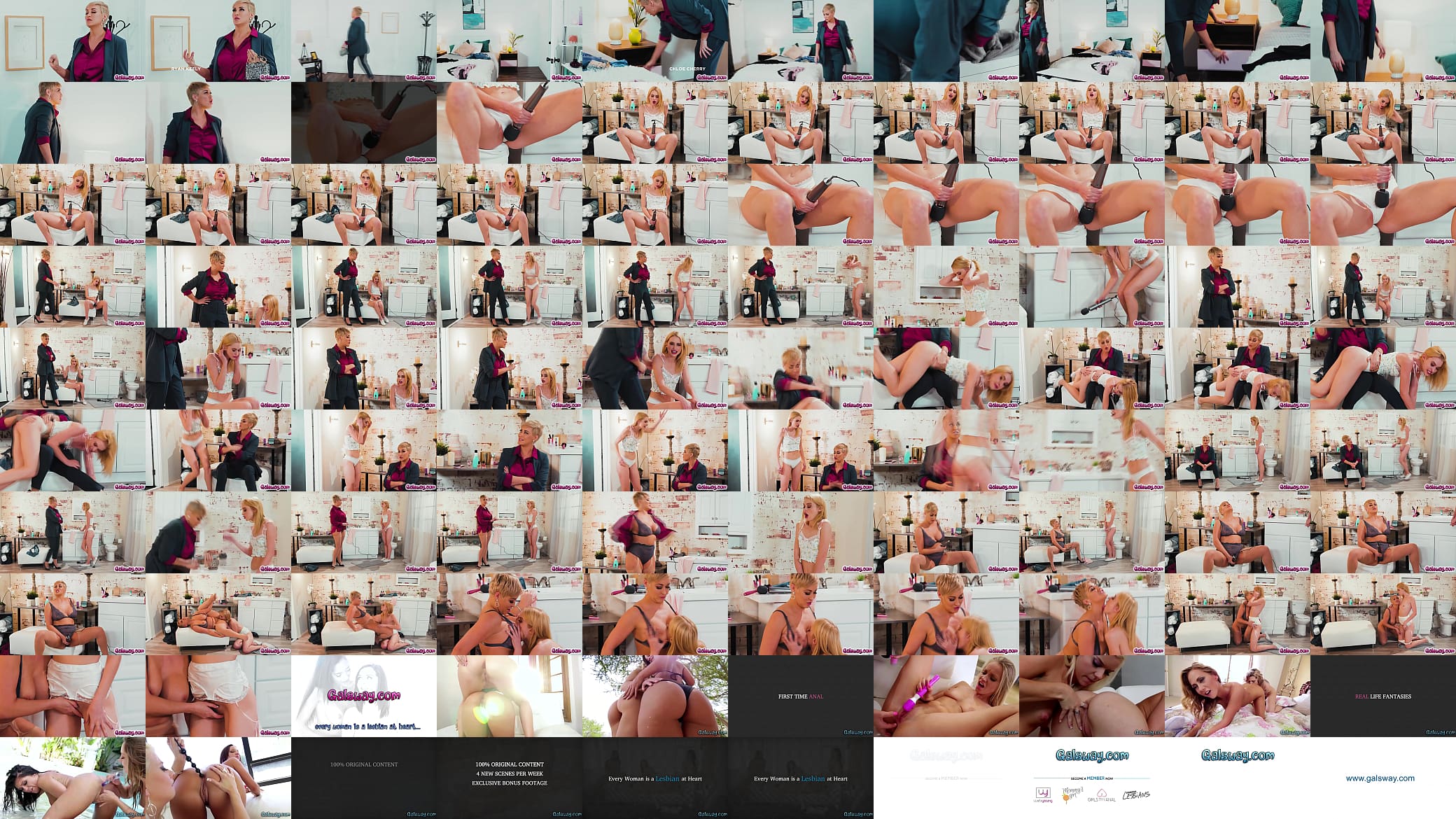Chloe Cherry eats Ryan Keely&#039;s milf pussy instead of dildo 预览图