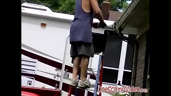 White amateurs film themselves while jacking off