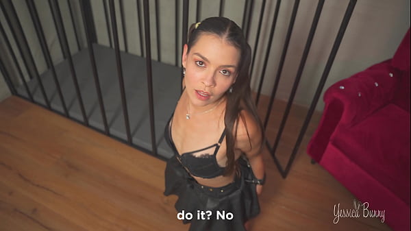 Download Video - The slutty neighbor calls me to ask me to help her out of a cage&period; Upon arrival she asks me to punish her&period;