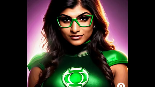Mia Khalifa Comme Green Lantern