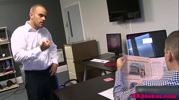 Download Video - English office studs fuck and masturbate