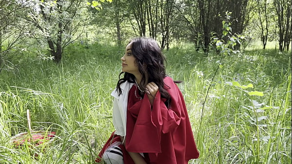 Red Riding Hood Monika Fox Found Big Dildos On Way To Grandma & Fucked All Holes With Them, With Anal, Squirt & Prolapse