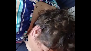 Stepmom gives step son blowjob Good sucking session