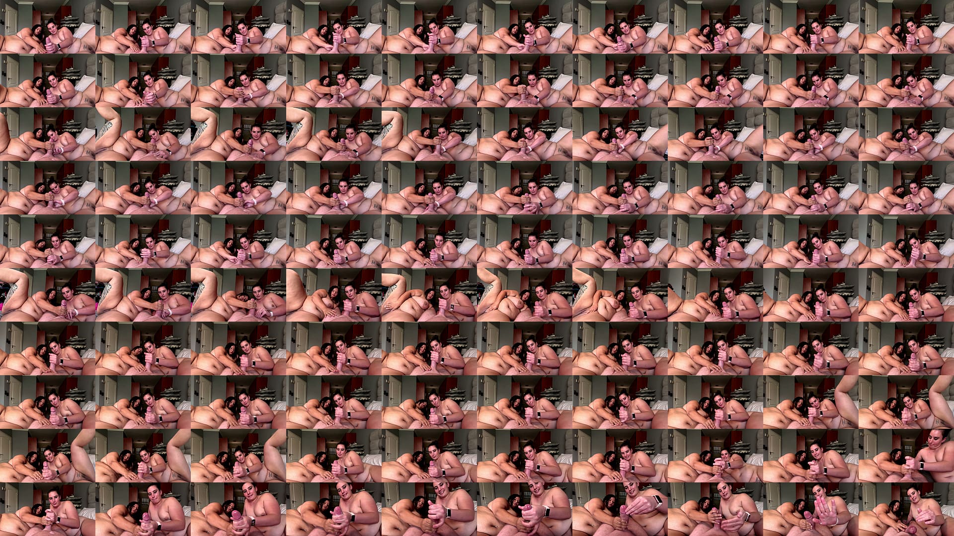 Two BBW SLUTS make me CUM by giving me a dual handjob in POV 预览图
