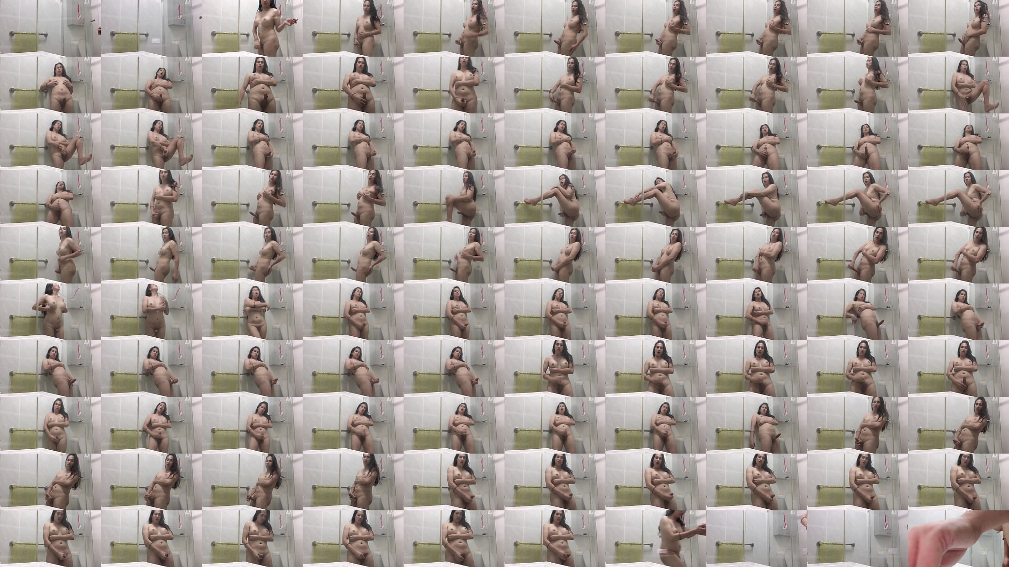hot trans anairb in toilet shower masturbation with cumshot 预览图