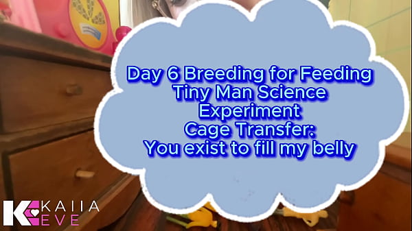 Day 6 Breeding for Feeding Tiny Man Science Experiment Cage Transfer: You exist to fill my belly